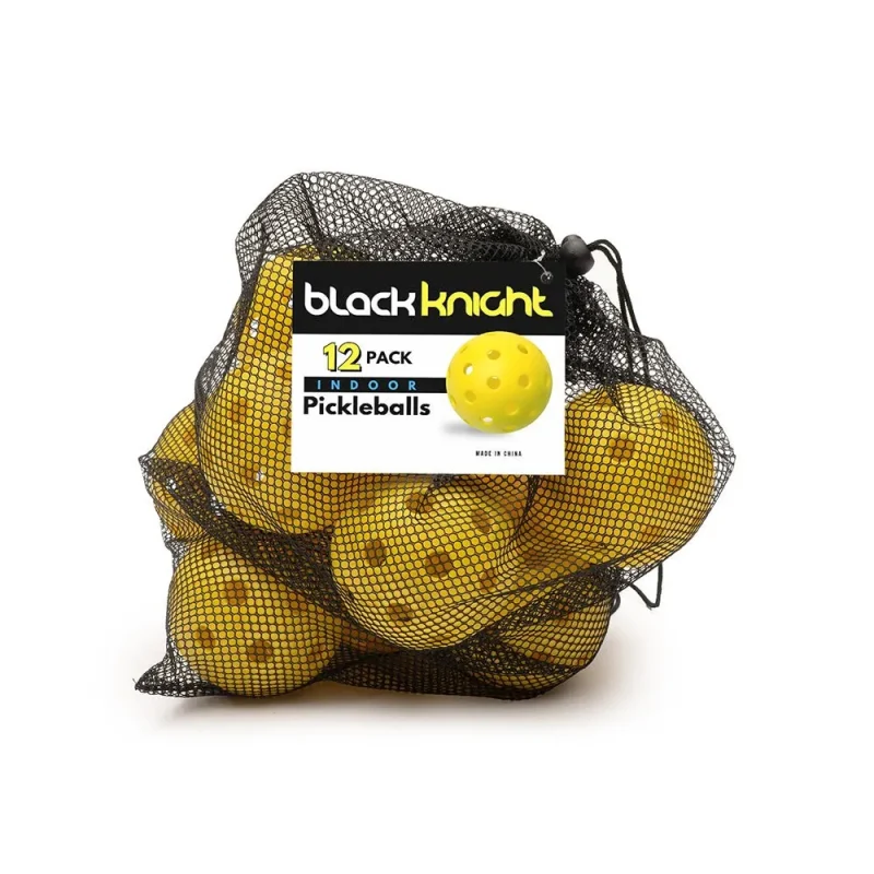 12 pack black knight indoor pickleball set