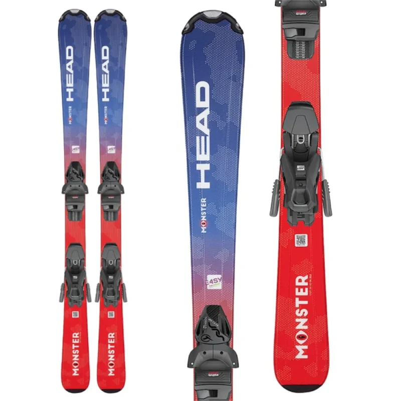 2022 monster easy jr ski 117 127cm 4 5gw bind perfect for junior skiers