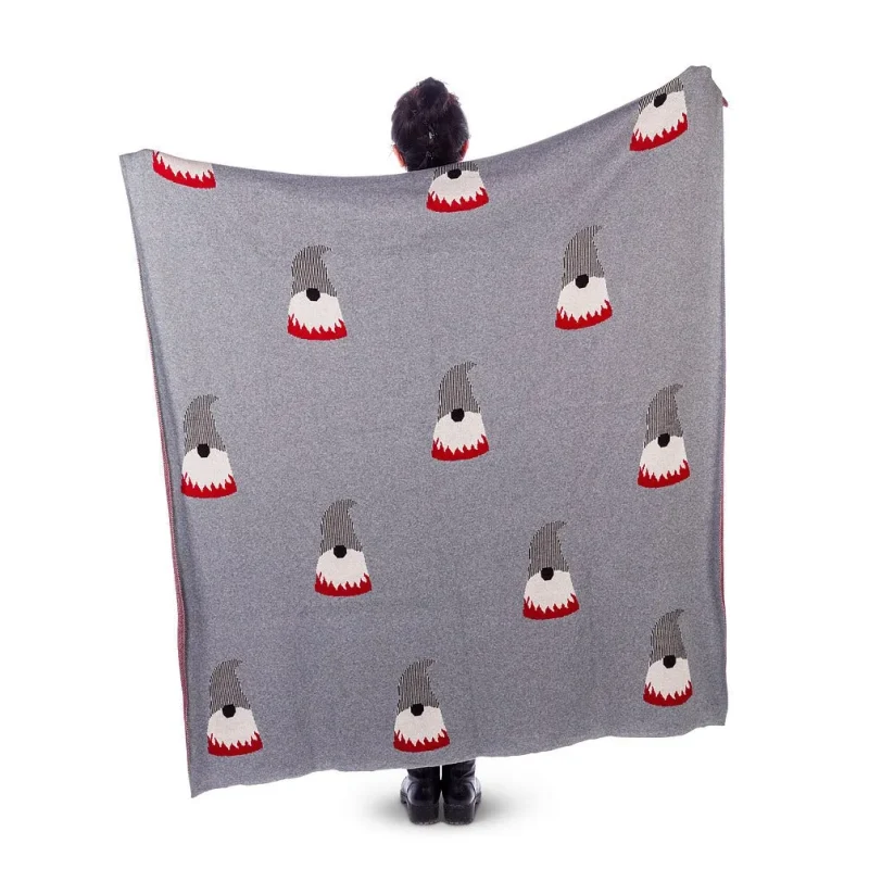 abbott allover gnome throw blanket cozy stylish home decor