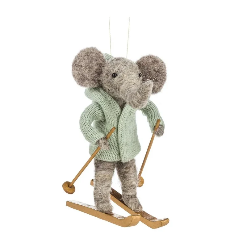 abbott elephant ski ornament unique christmas decoration