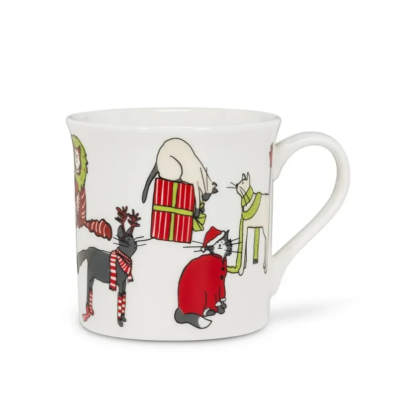 abbott holiday cat mug for holiday cheer