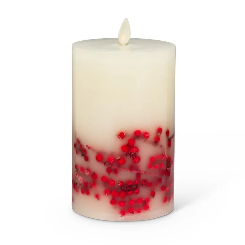 abbott medium berry led candle high quality light