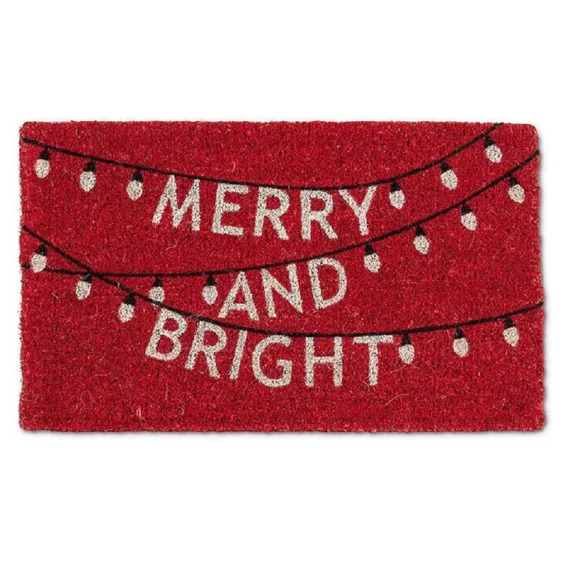 abbott merry bright doormat festive home decor