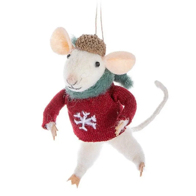 abbott mouse sweater ornament festive holiday decor