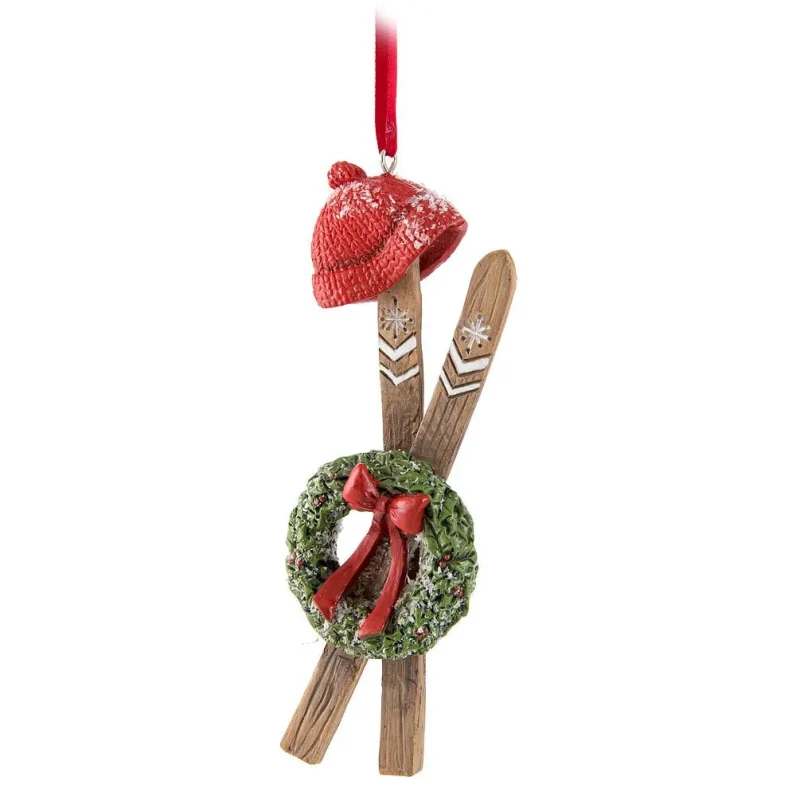 abbott skis wreath ornament exclusive skis for ski enthusiasts