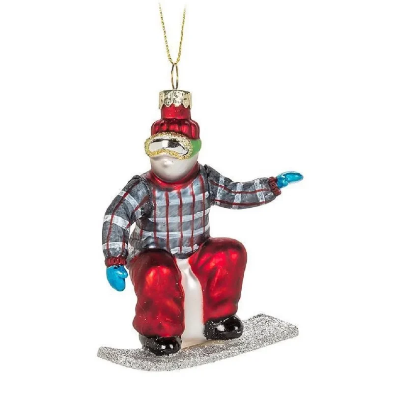 abbott snowboarder christmas ornament