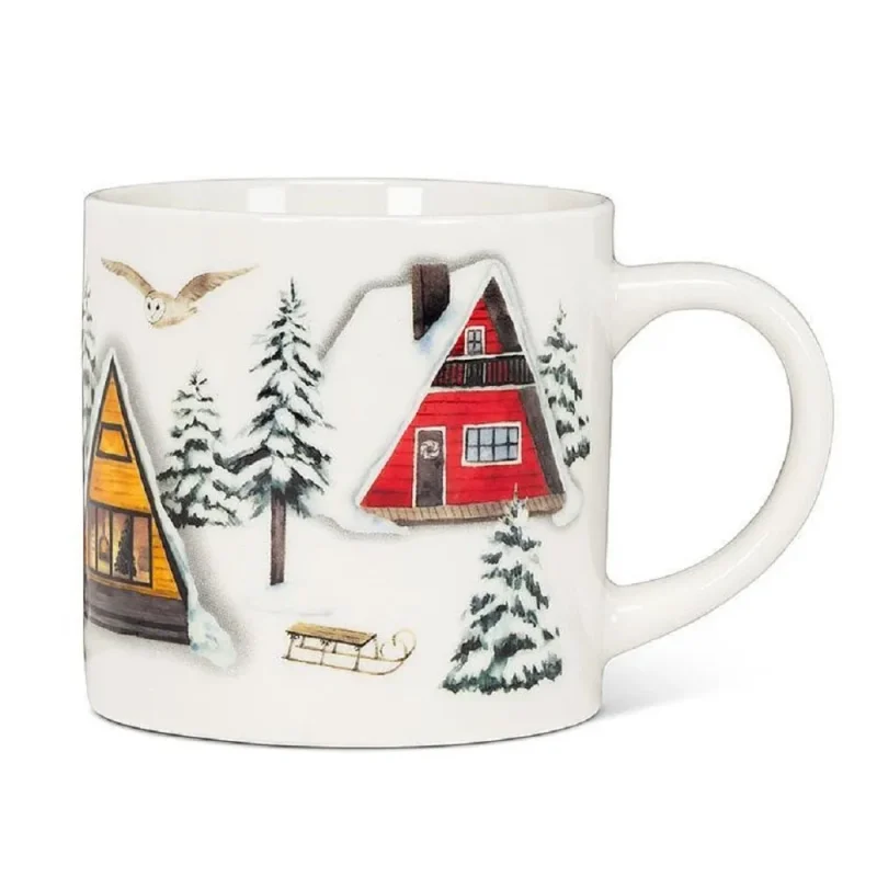 abbott winter cabin mug cozy ceramic coffee cup