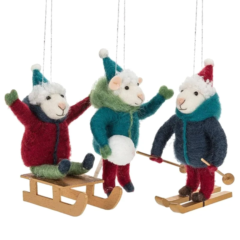 abbott winter sport mouse decor limited edition ornament