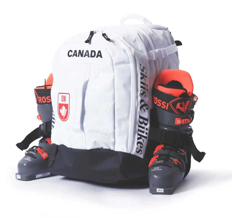 alpine ontario white boot backpack by s b limited edition