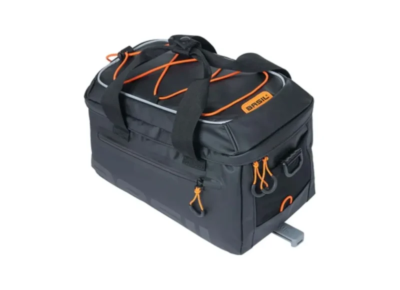 basil miles mik 7l trunk bag black orange