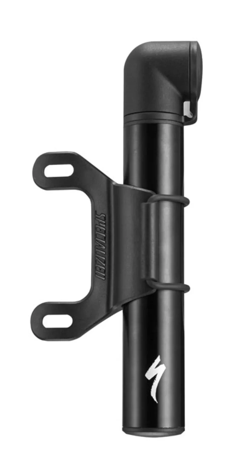 compact black mtb mini pump with bracket