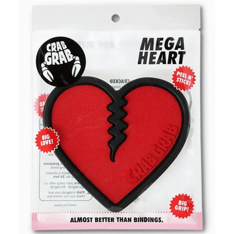 crab grab mega heart stomp pad for easy mounting