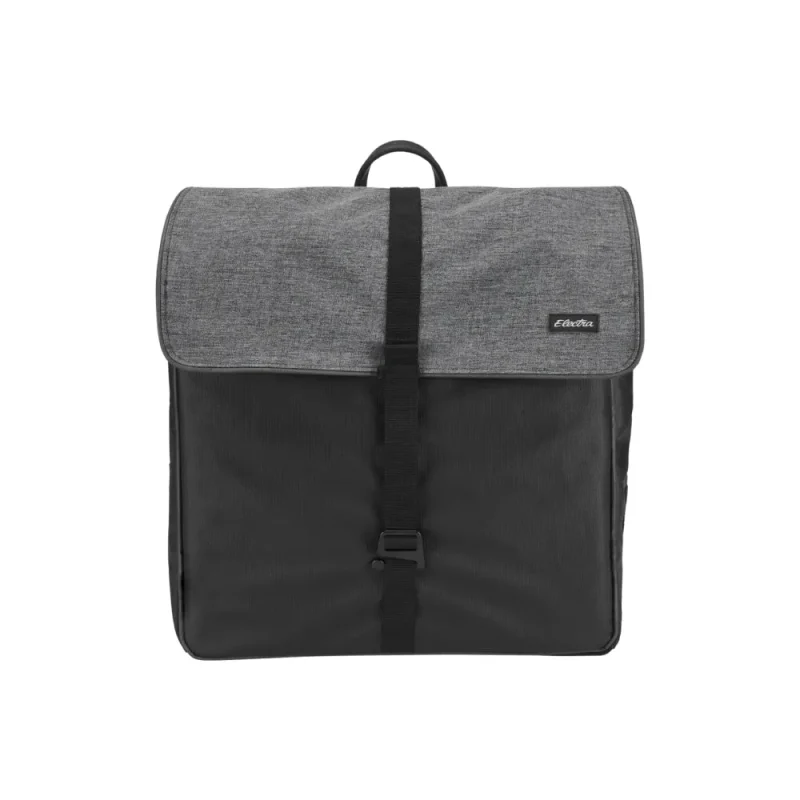 electra heather charcoal pannier bag 21l black grey