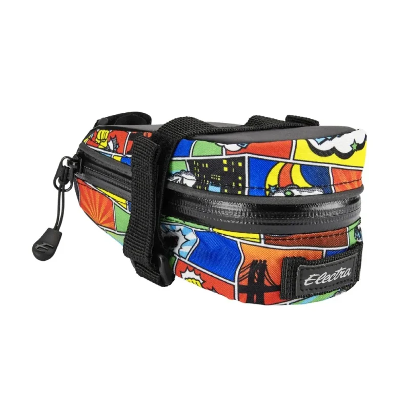 electra ka pow saddle bag 0 9l black orange