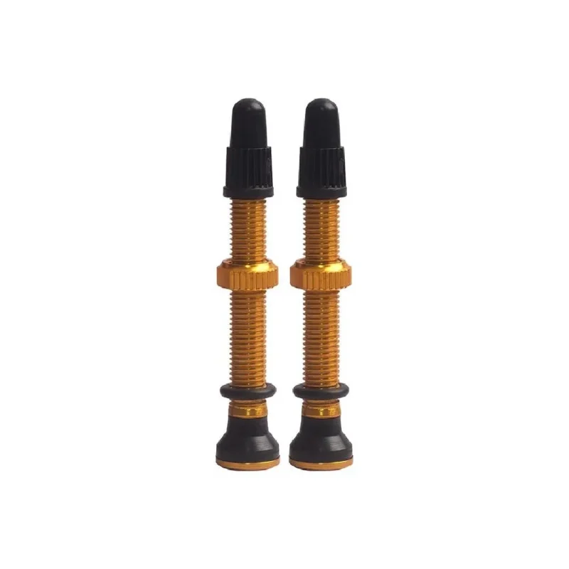 evo gold 44mm presta tubeless valves pair