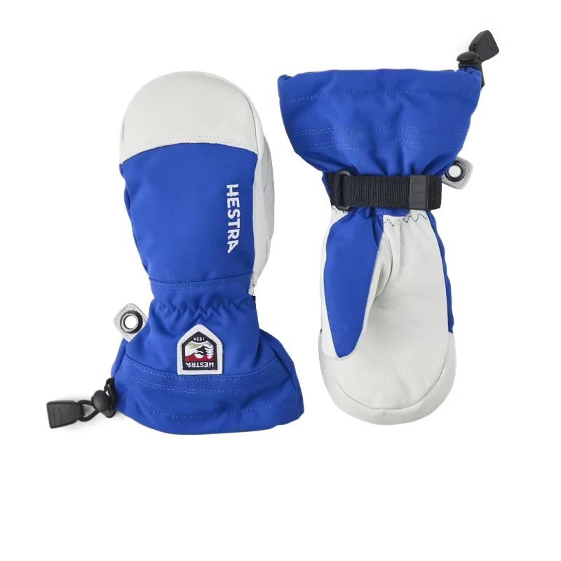 hestra army leather junior heli ski mitt