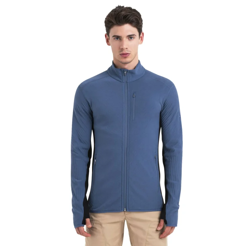 icebreaker men s descender ls zip top high performance merino wool