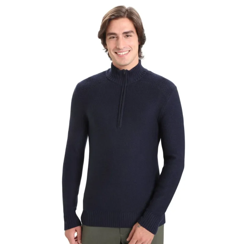 icebreaker men s lightweight half zip ls top