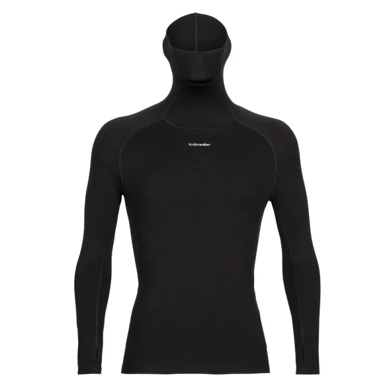 icebreaker men s merino wool roll neck shirt