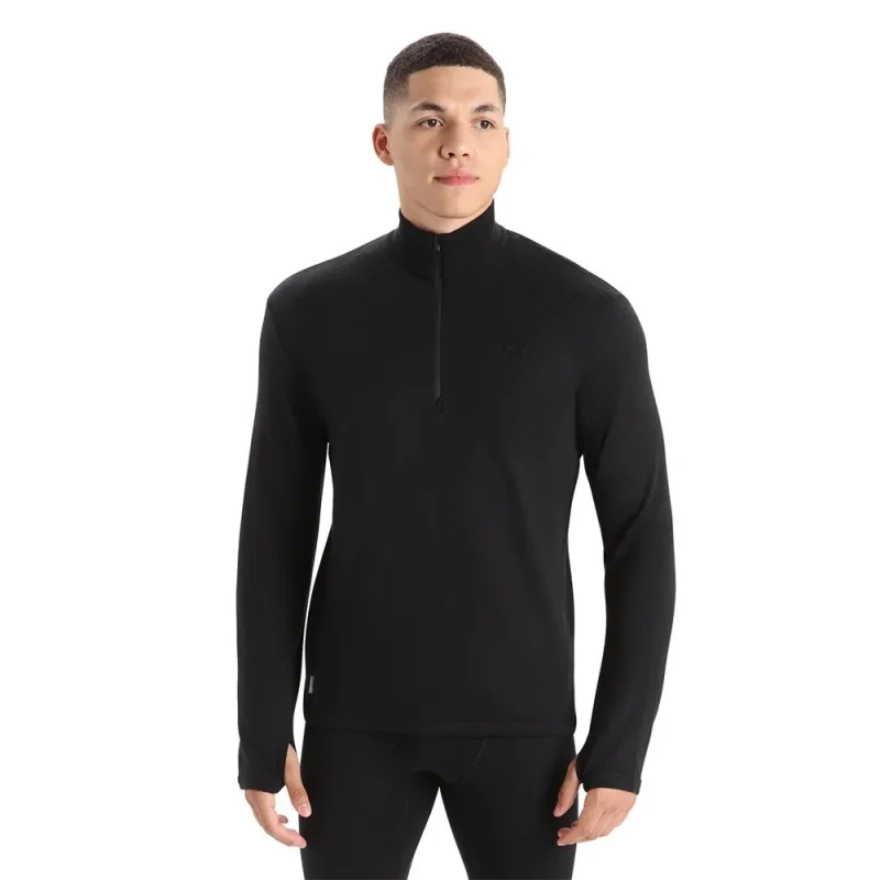 icebreaker men s original ls half zip top