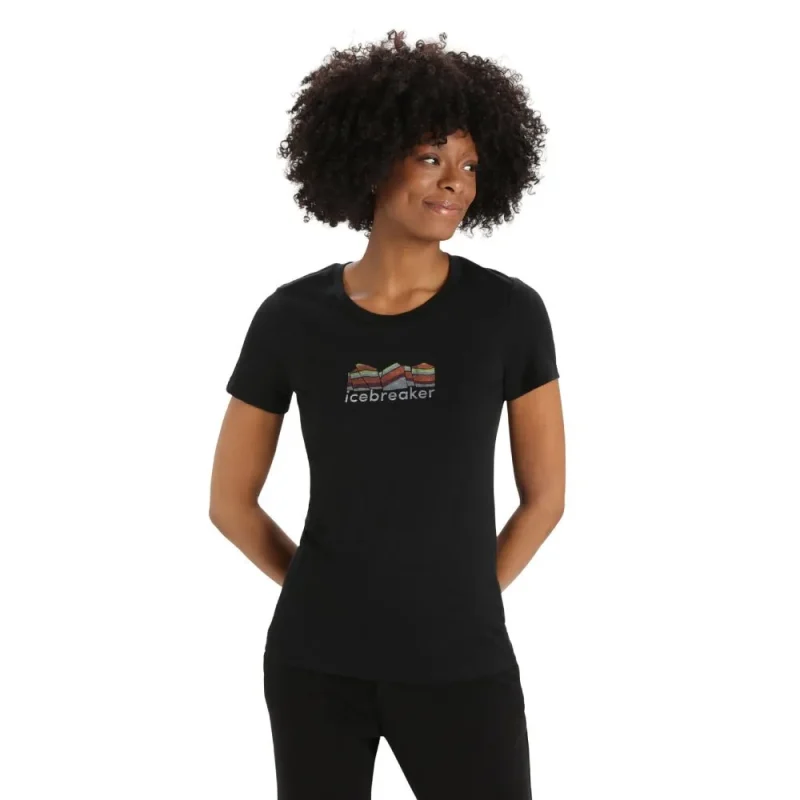 icebreaker women s tech lite ii mountain geology ss tee