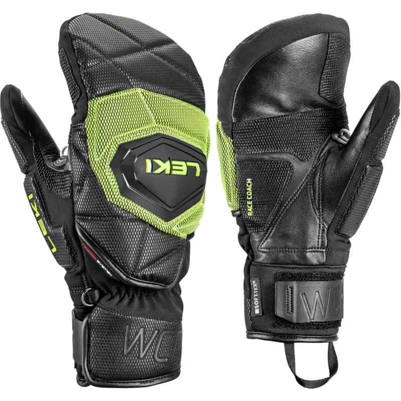 leki wcr coach 3d adult mitt lightweight and durable ski gloves