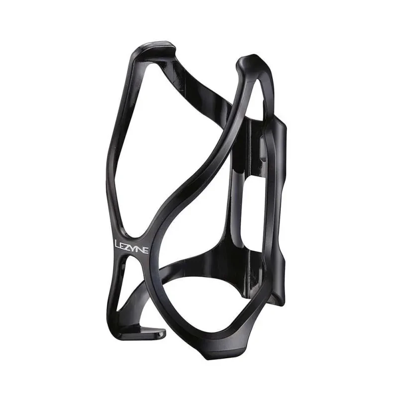 lezyne flow composite black bottle cage 44g lightweight