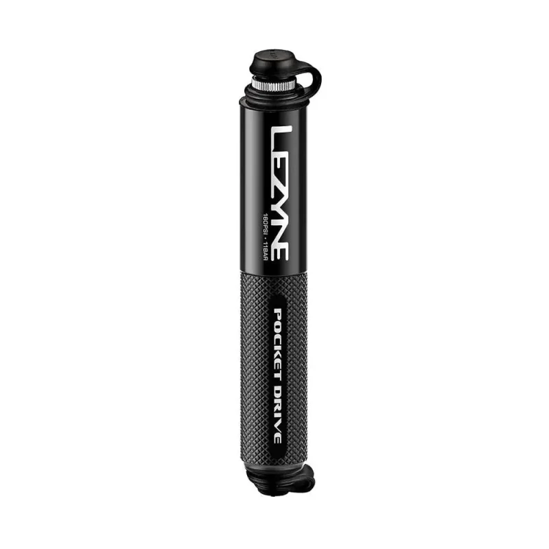 lezyne pocket drive 60psi bike pump black