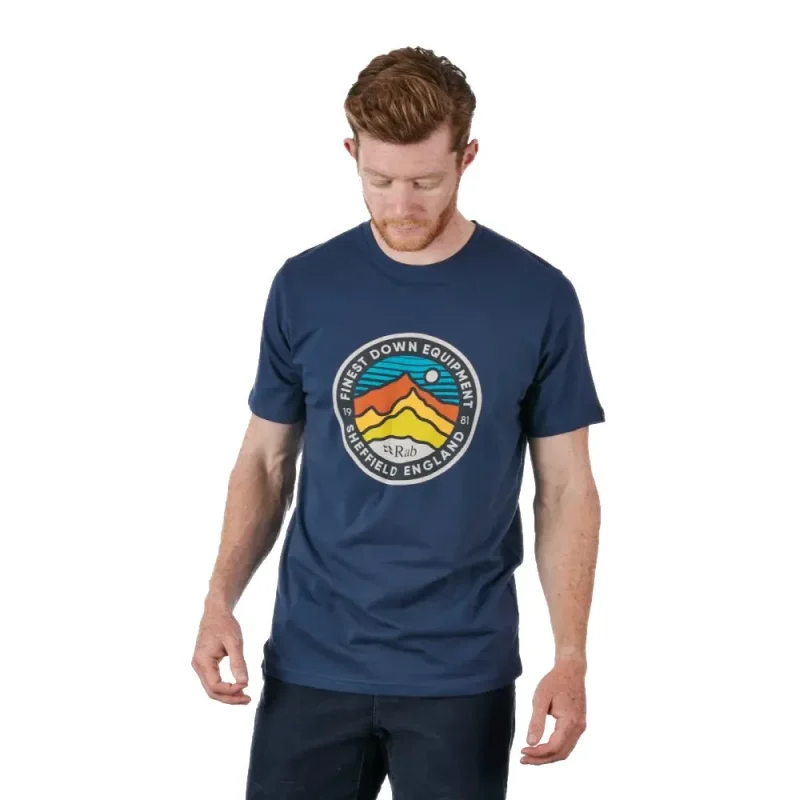 rab stance 3 peaks men s tee 2023