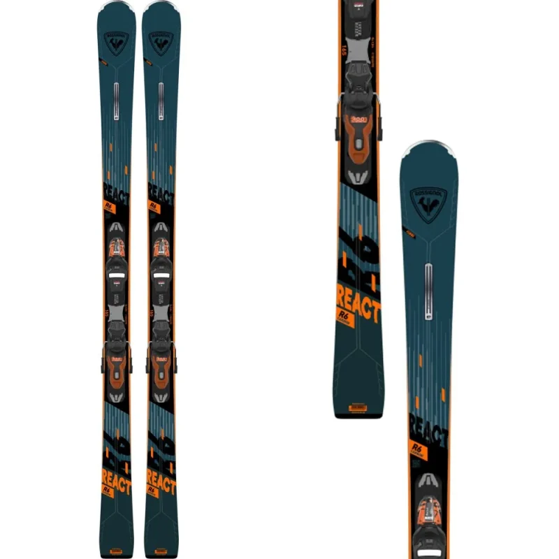 rossignol react 6 ca ski xpress 11 gw binding 2023 bundle