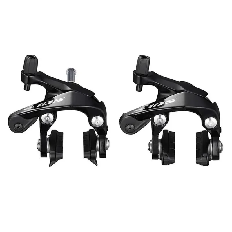 shimano 105 br r7000 caliper brakes front rear 39 51mm reach 379g black pair