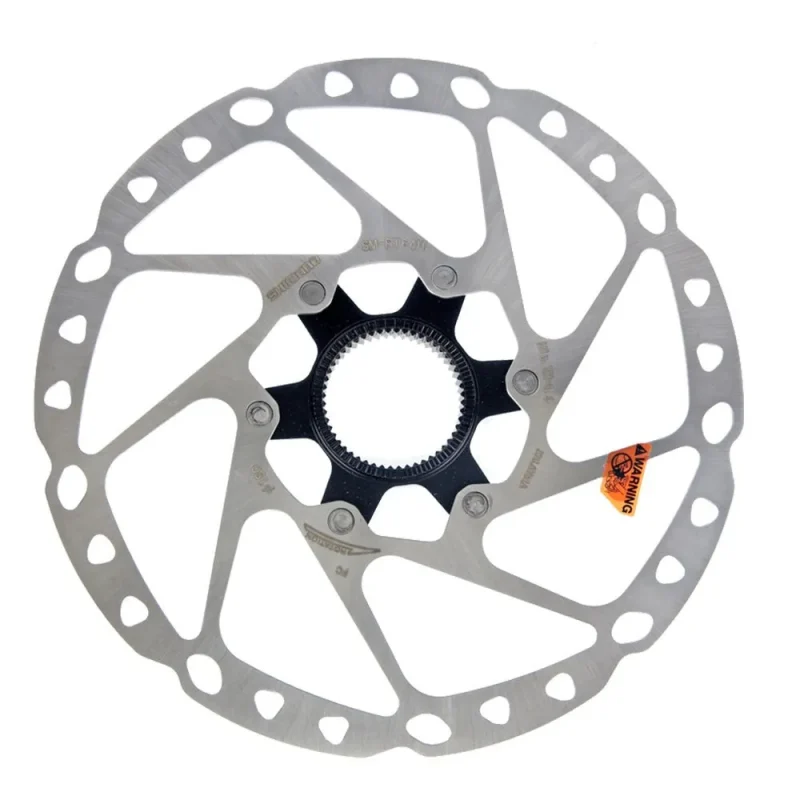 shimano sm rt64 180mm disc brake rotor w lock ring deore series external spline type