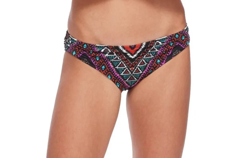 skye corrales ruched hipster swim bottoms for women