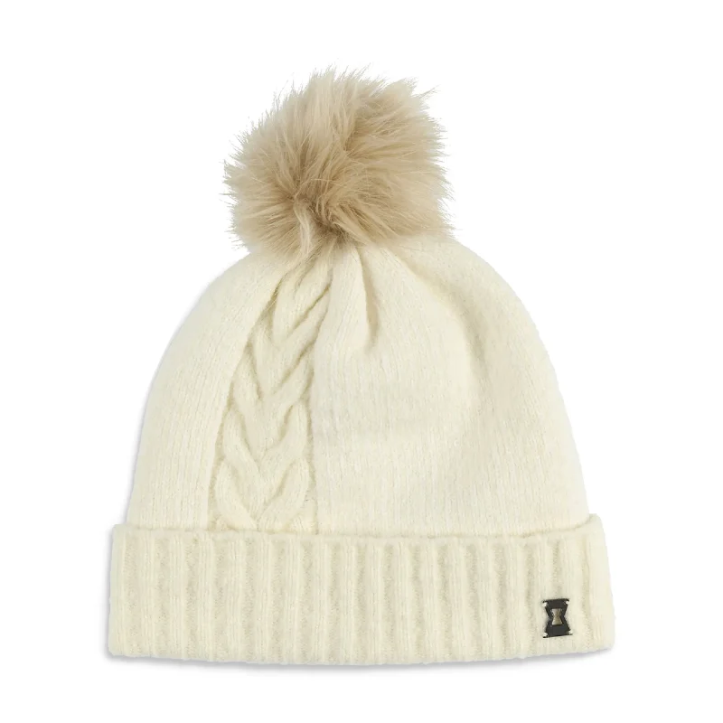 spyder women s plaited pom hat