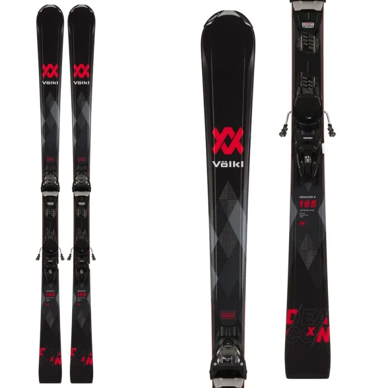 volkl deacon x skis with vmotion 10 gw bindings 2023