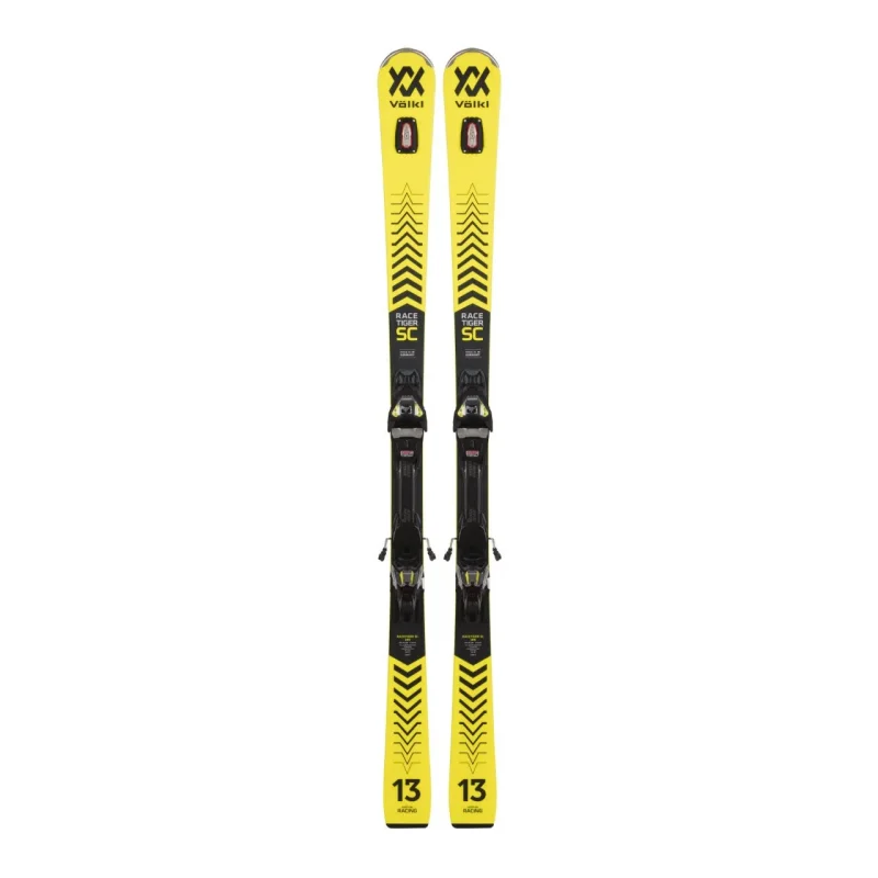 volkl racetiger sc yellow ski w vmotion 12 gw binding 2022